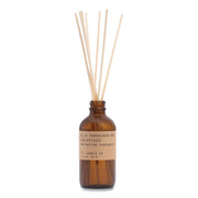Reed Diffuser, Sandalwood Rose, 3.5 Oz, 4.25" Bottle, 9" Reeds, Amber