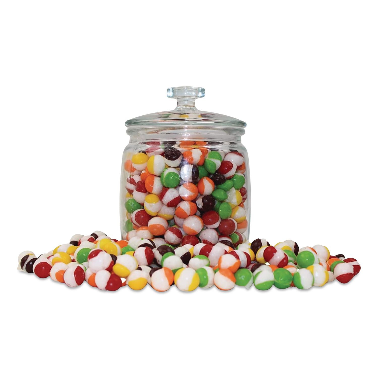 Freeze Dried Candy, Rainbow Rocks, Assorted Fruit, 1.87 Lb Bag, 12/Carton