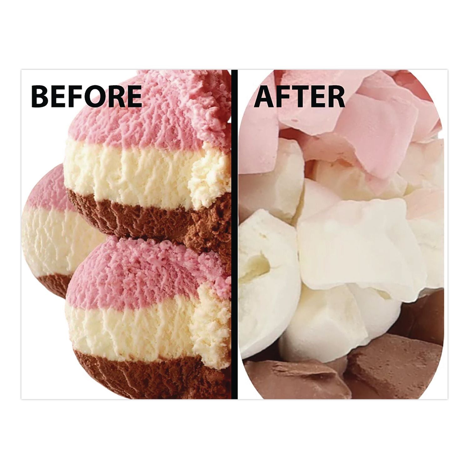 Freeze Dried Ice Cream, Neapolitan, 0.75 Lb Bag, 12/Carton