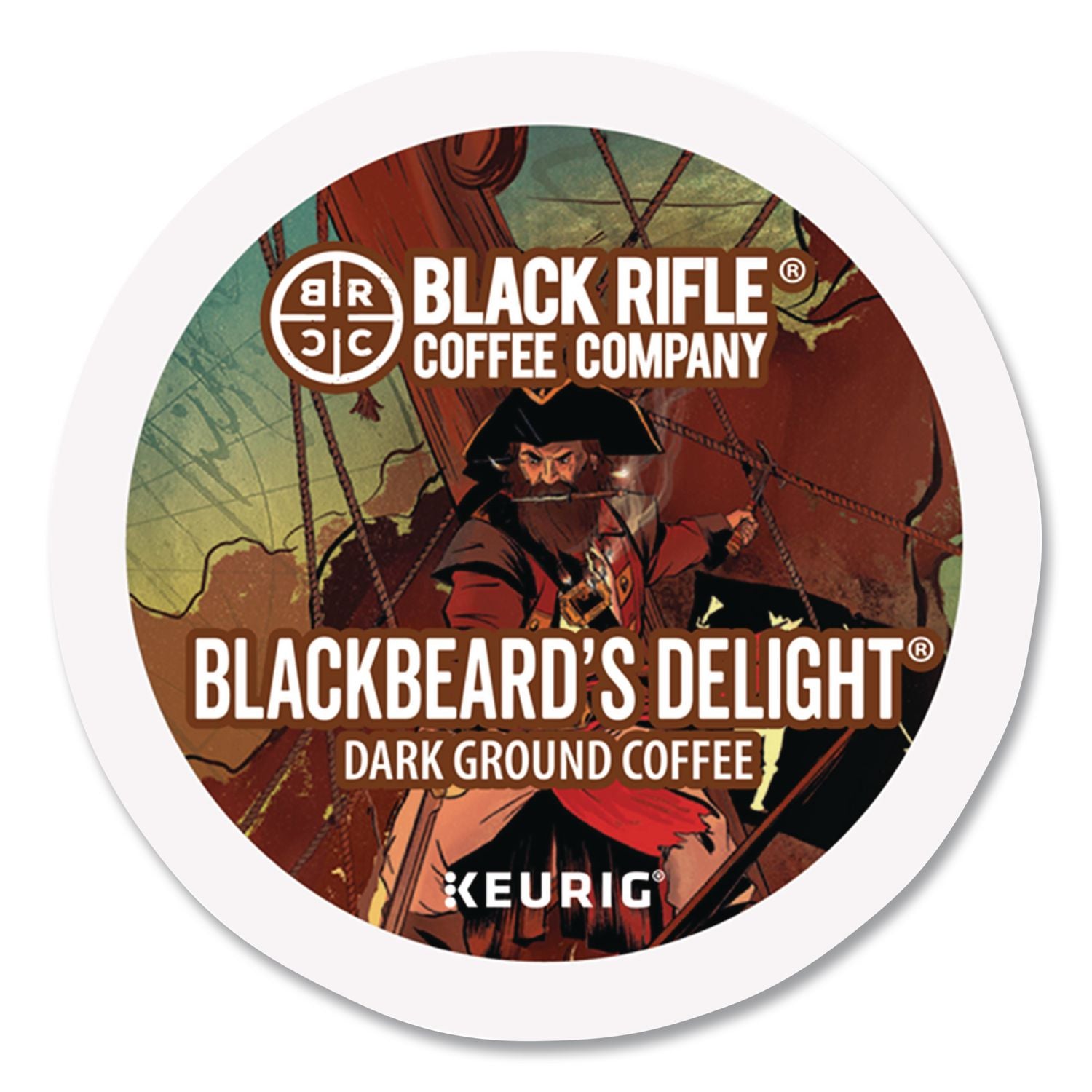 Blackbeard'S Delight Coffee K-Cups, 22/Box