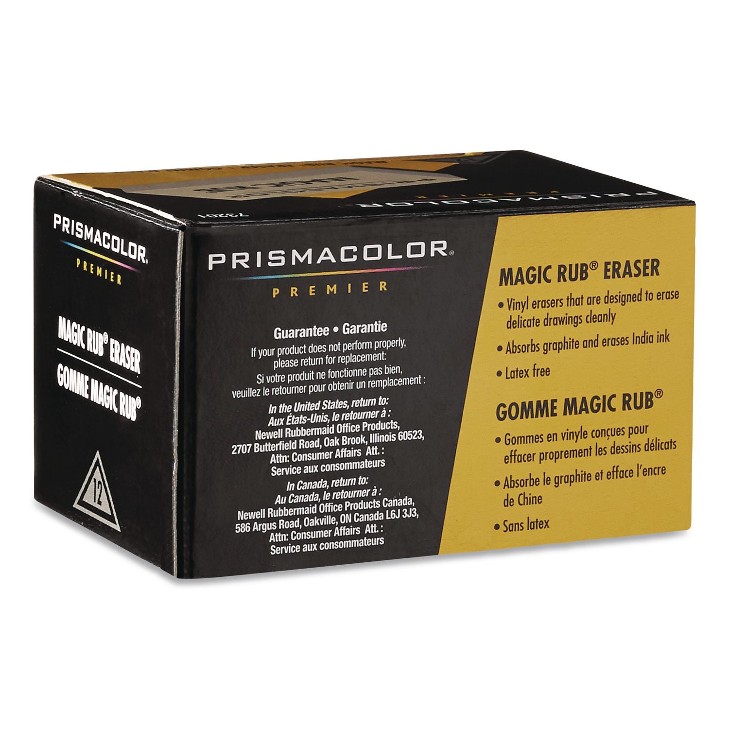 MAGIC RUB Eraser, For Pencil/Ink Marks, Rectangular Block, Medium, Off-White, 432/Carton