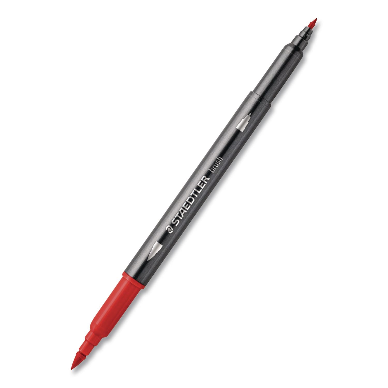 Double-Ended Watercolor Brush Pens, Fine (0.5 To 0.8 Mm) And Medium (0.6 To 1 Mm) Brush Tips, Assorted Colors, 36/Set