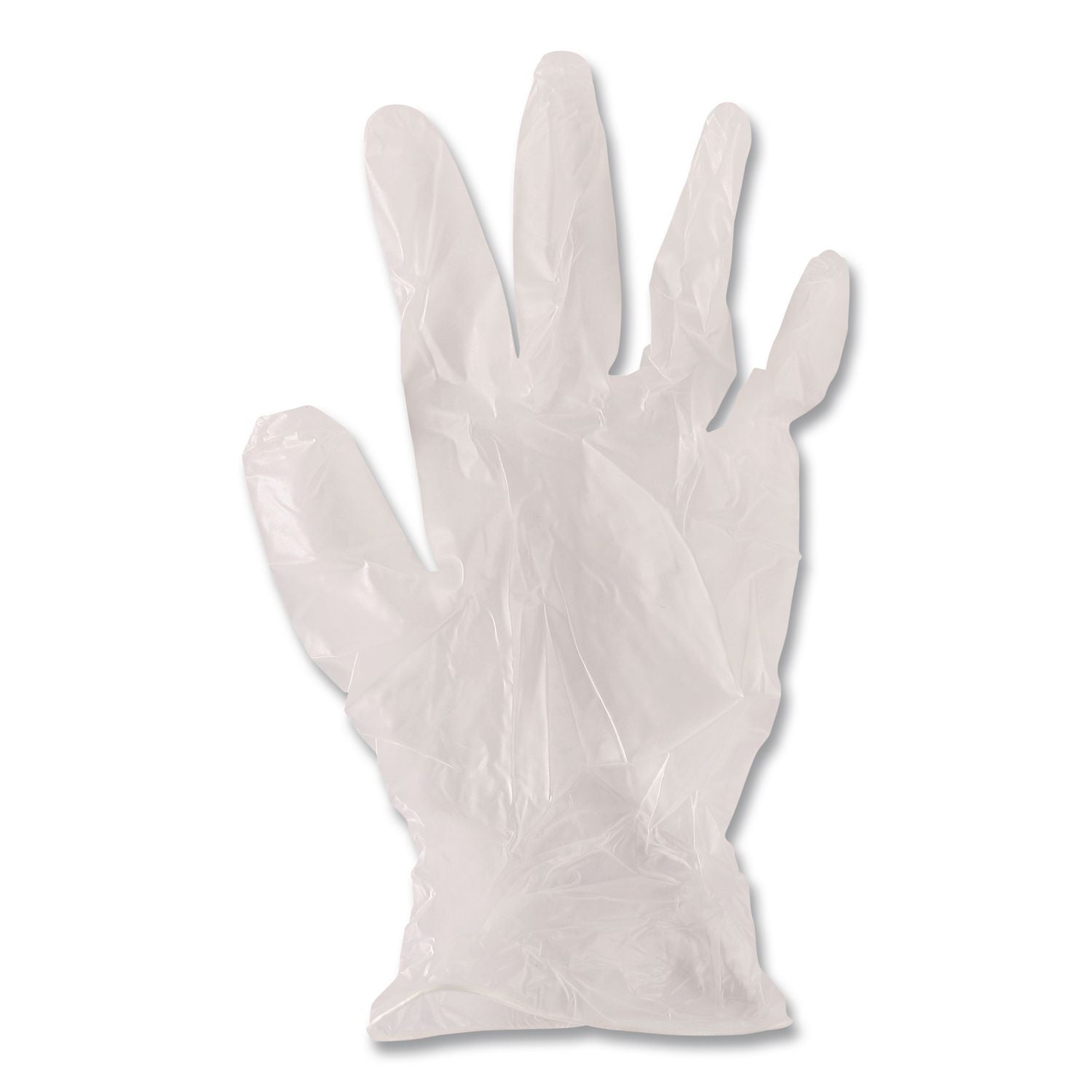 V5201 Series Powder-Free Vinyl Gloves, Small, 3 Mil Thick, 9" Long, Clear, 100/Box, 10 Boxes/Carton