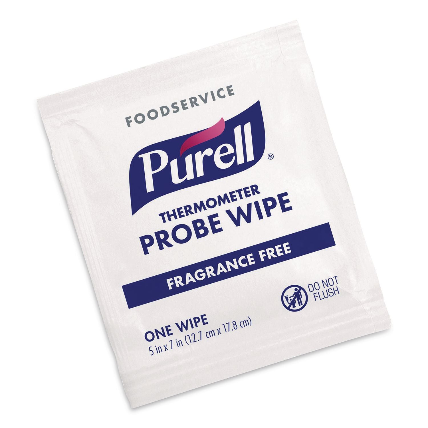 Foodservice Thermometer Probe Wipes, Individually Wrapped, 7 X 5, Fragrance-Free, White, 1, 000/Carton