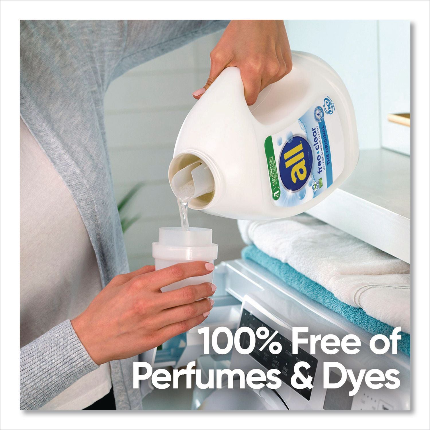 Free Clear HE Laundry Detergent, 154 Oz Bottle, 2/Carton