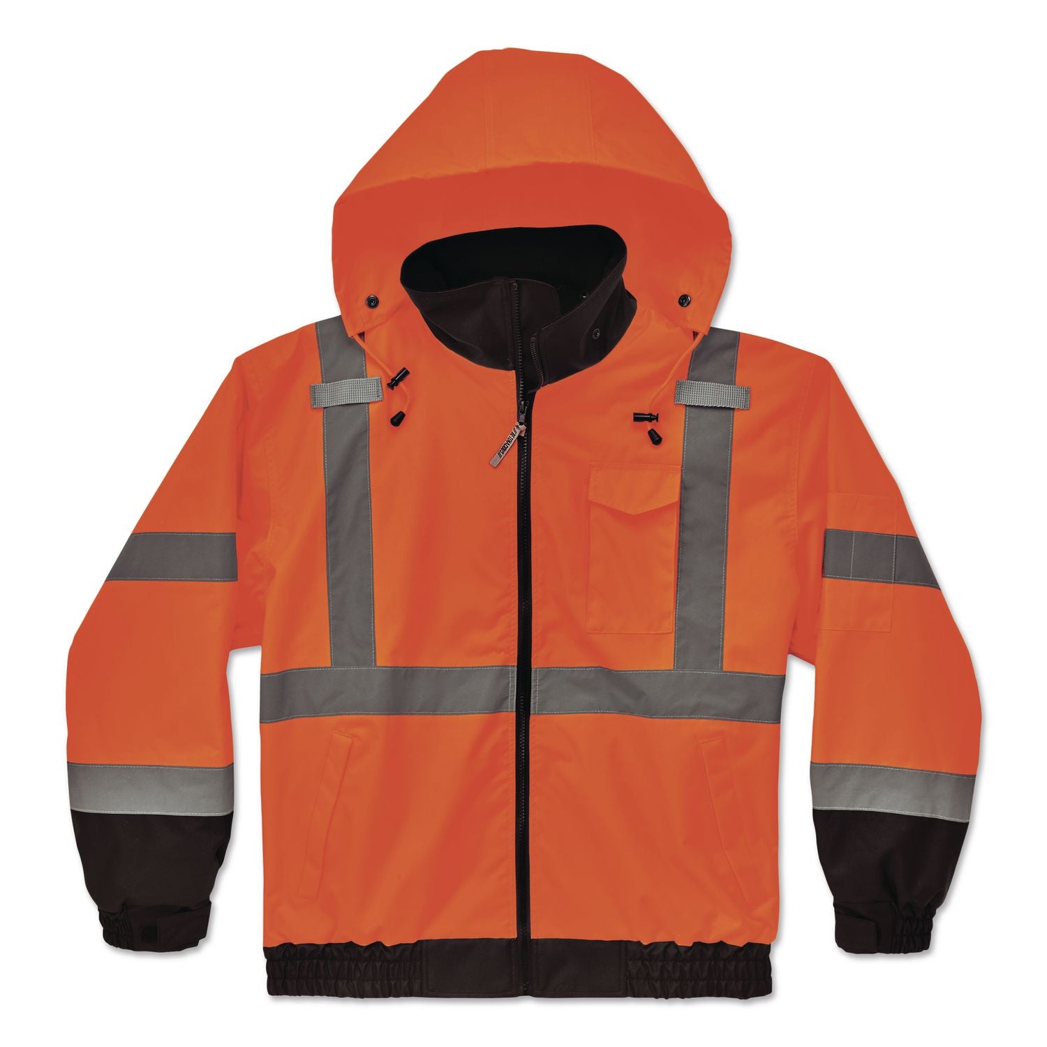 Glowear 8379 Class 3 Hi-Vis Fleece Lined Bomber Jacket, X-Small, Orange