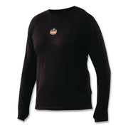 N-Ferno 6435 Midweight Long Sleeve Base Layer Shirt, 5X-Large, Black