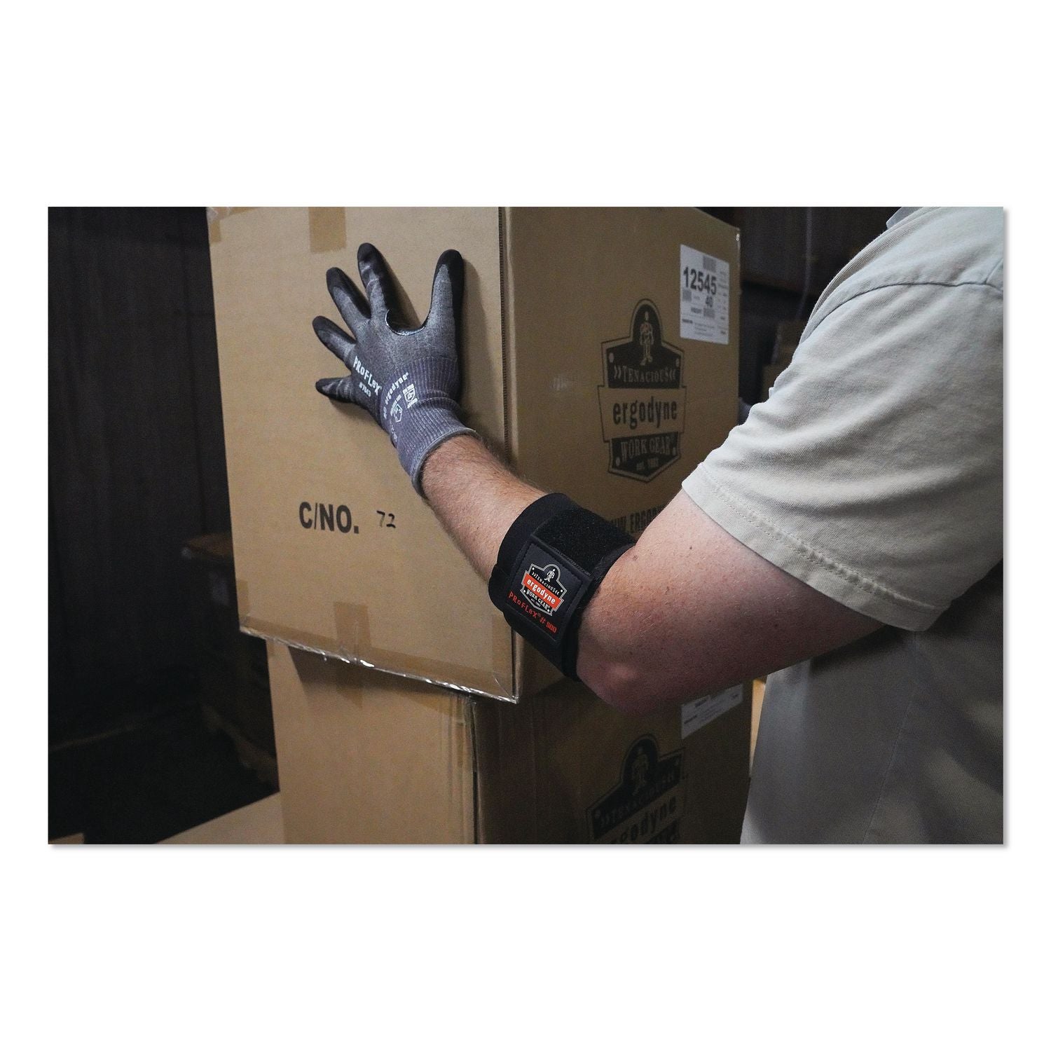 Proflex 7043 ANSI A4 Nitrile Coated CR Gloves, EN388: 4X42D, 7.5" Long, 3X-Large (12), Gray, Pair
