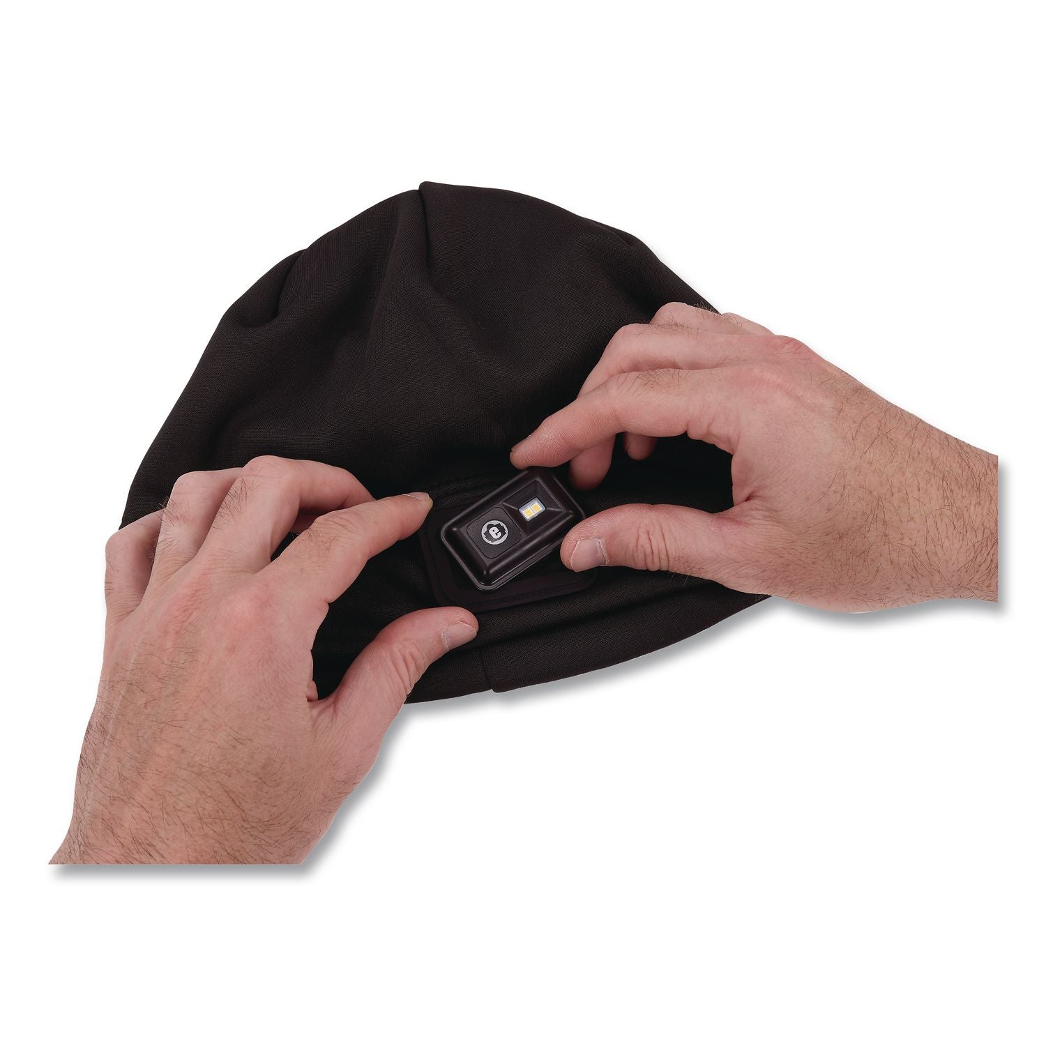 N-Ferno 6801 Winter Skull Cap With LED Rechargeable Light, Fleece, One Size Fits Most, Black