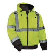 Glowear 8379 Class 3 Hi-Vis Fleece Lined Bomber Jacket, X-Small, Lime