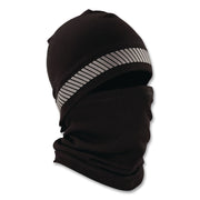 N-Ferno 6831 Reflective Balaclava Face Mask 3-In-1, Polyester, One Size Fits Most, Black