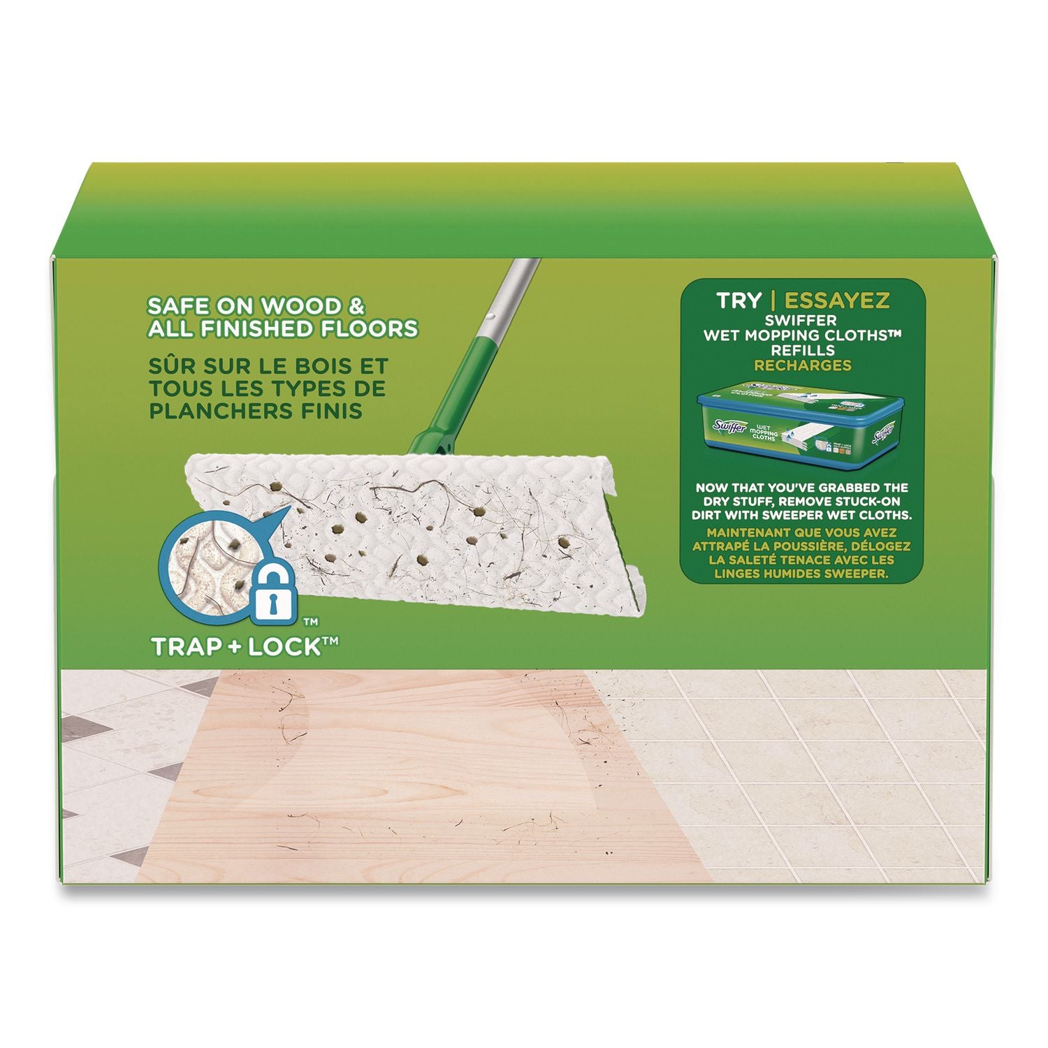 Dry Refill Cloths, 1-Ply, 10.4" X 8", White, 52/Pack