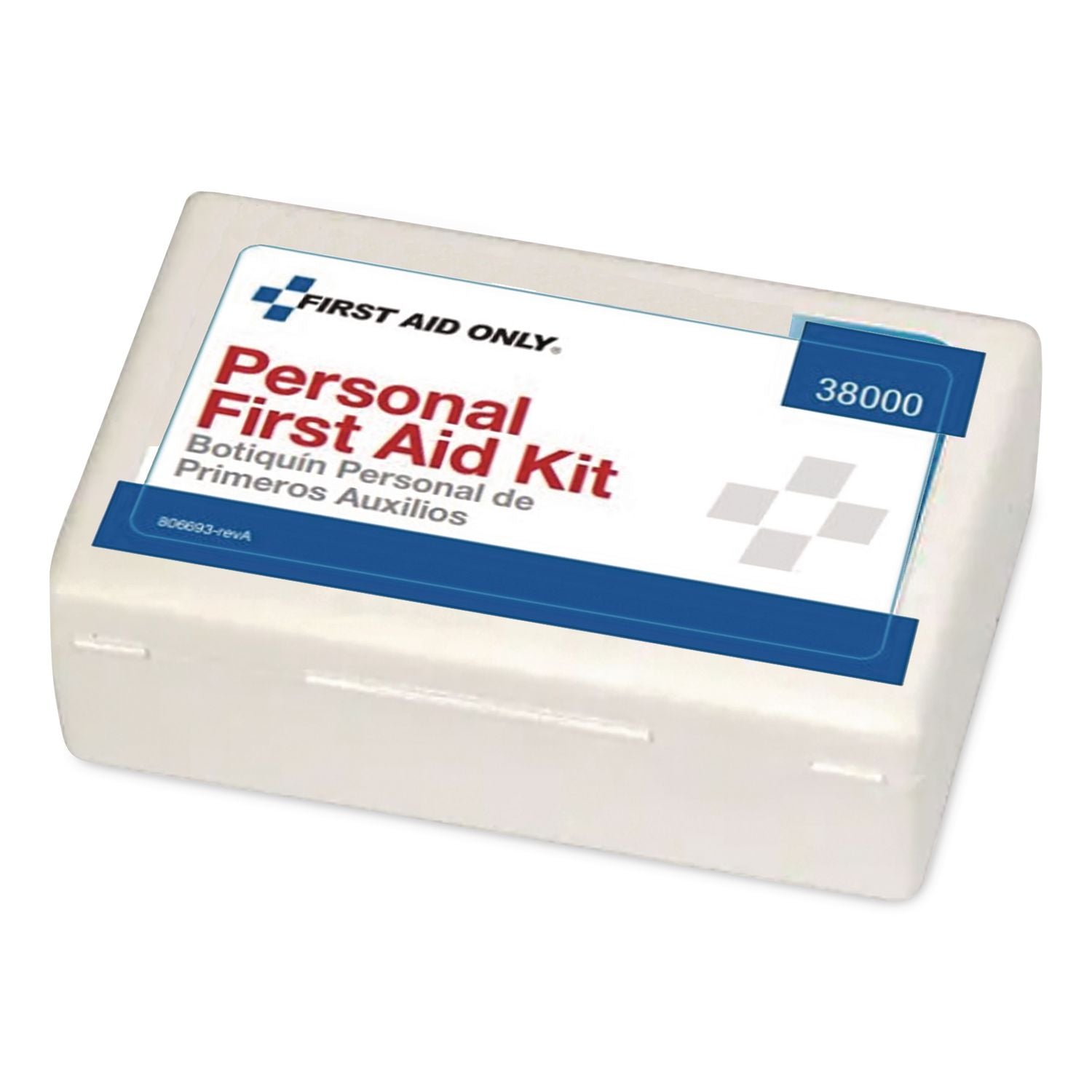 Personal First Aid Kit, 37 Pieces, Plastic Case