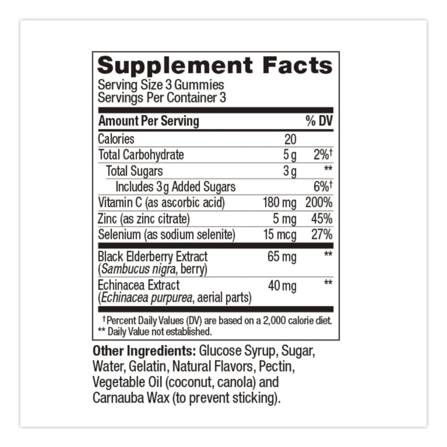 Active Immunity + Elderberry Gummy, Berry Brave, 9/Pack