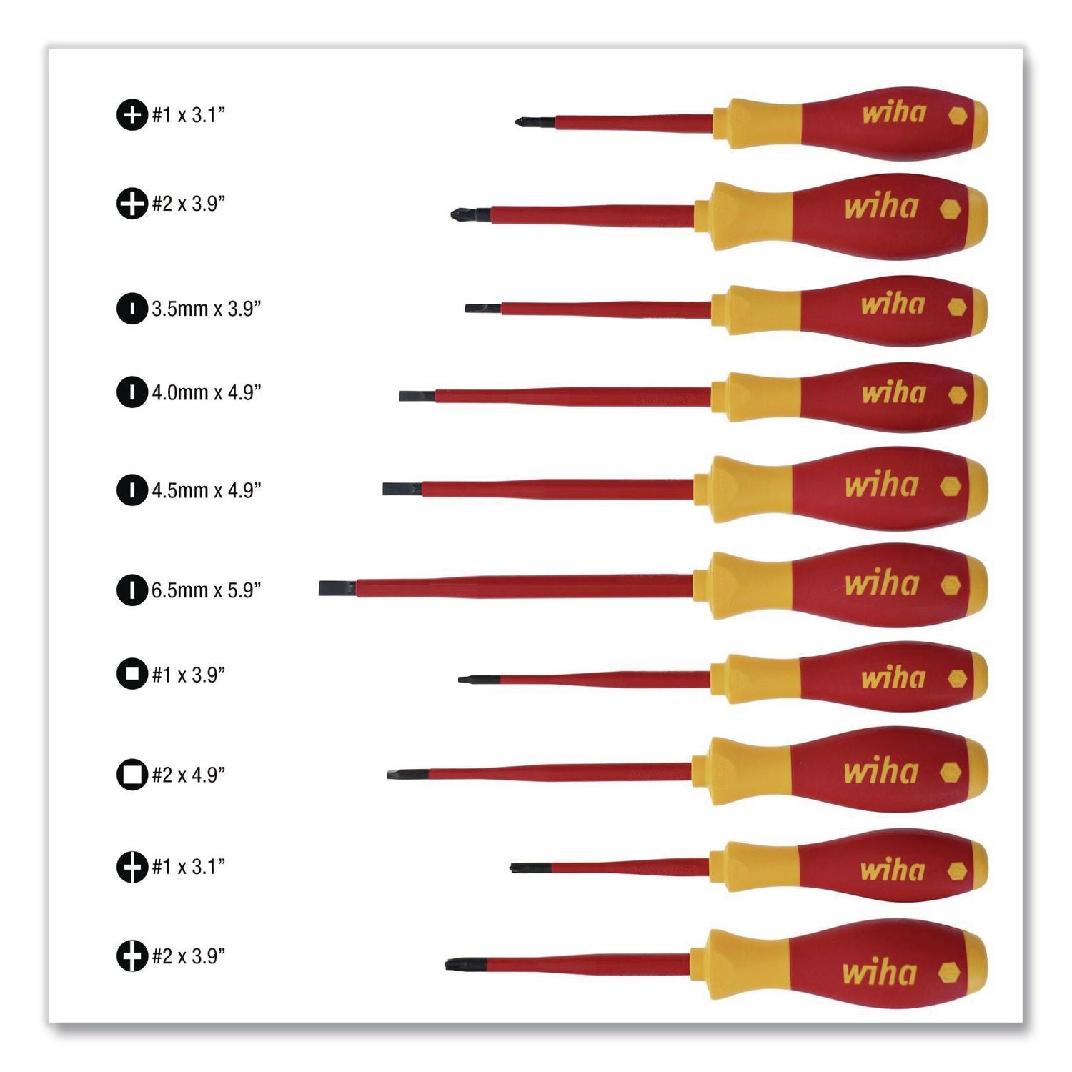 11-Piece Insulated Slimline Screwdriver Set