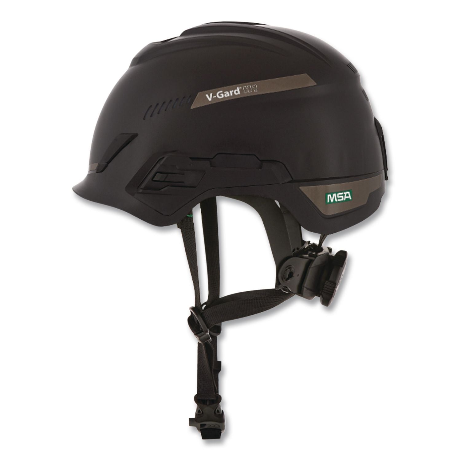 V-Gard H1 Safety Helmet, Brimless, Fas-Trac III Pivot Ratchet Suspension, One Size Fits Most (6.5 To 8), Black