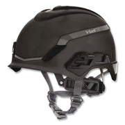 V-Gard H1 Safety Helmet, Brimless, Fas-Trac III Pivot Ratchet Suspension, One Size Fits Most (6.5 To 8), Black