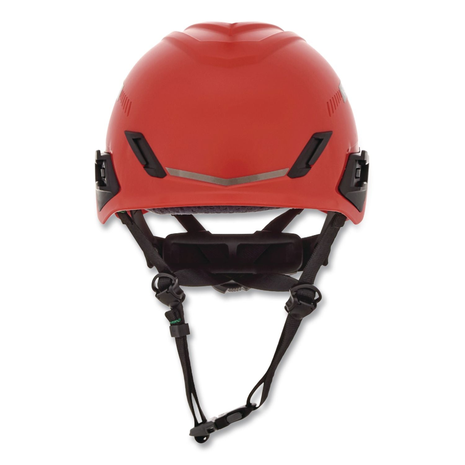 V-Gard H1 Safety Helmet, Vented, Brimless, Fas-Trac III Pivot Ratchet Suspension, One Size Fits Most (6.5 To 8), Red