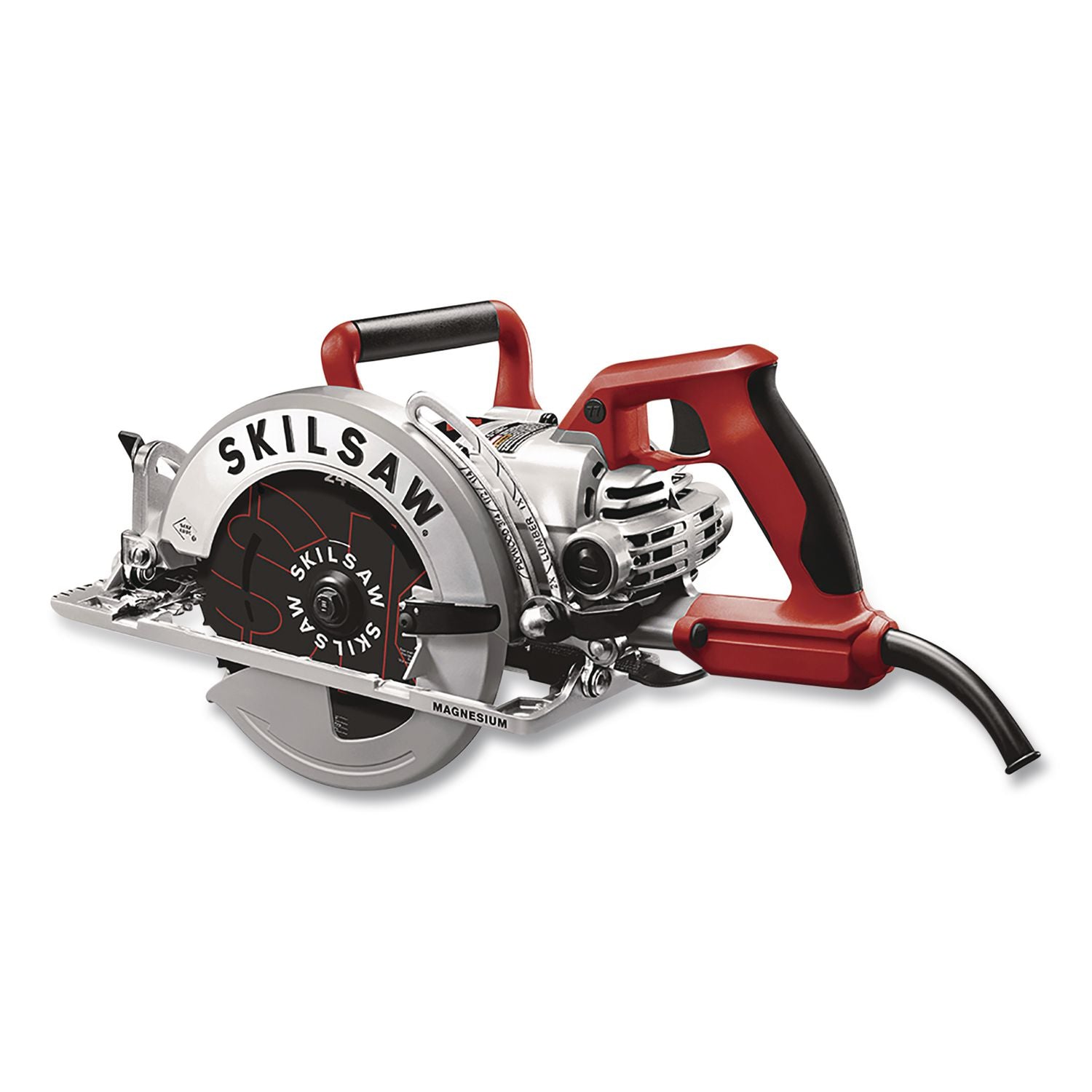 7-1/4" Lightweight Magnesium Worm Drive Circular Saw With Carbide Blade, 2, 800 SPM, 0 To +53 Degree Bevel Range, 24 T Blade