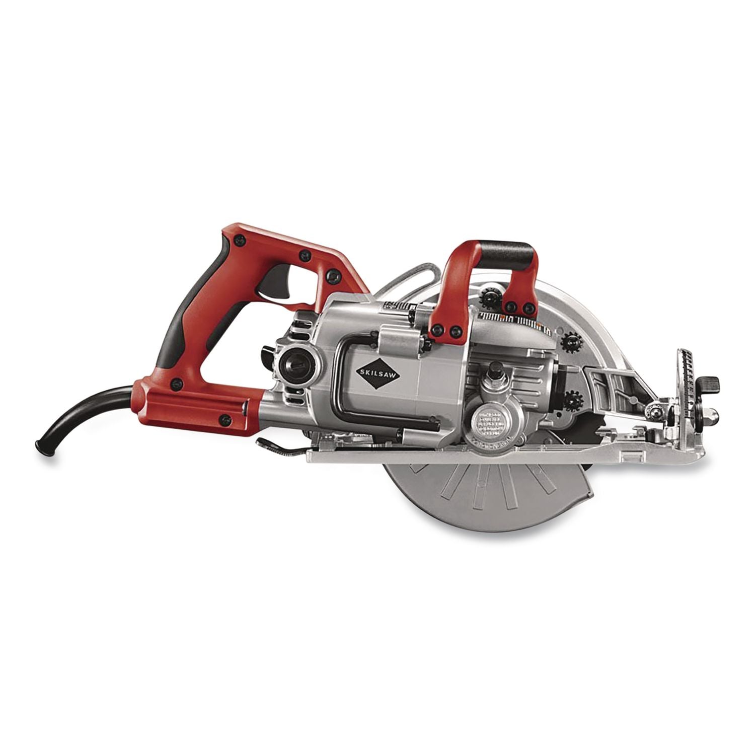 7-1/4" Lightweight Magnesium Worm Drive Circular Saw With Carbide Blade, 2, 800 SPM, 0 To +53 Degree Bevel Range, 24 T Blade