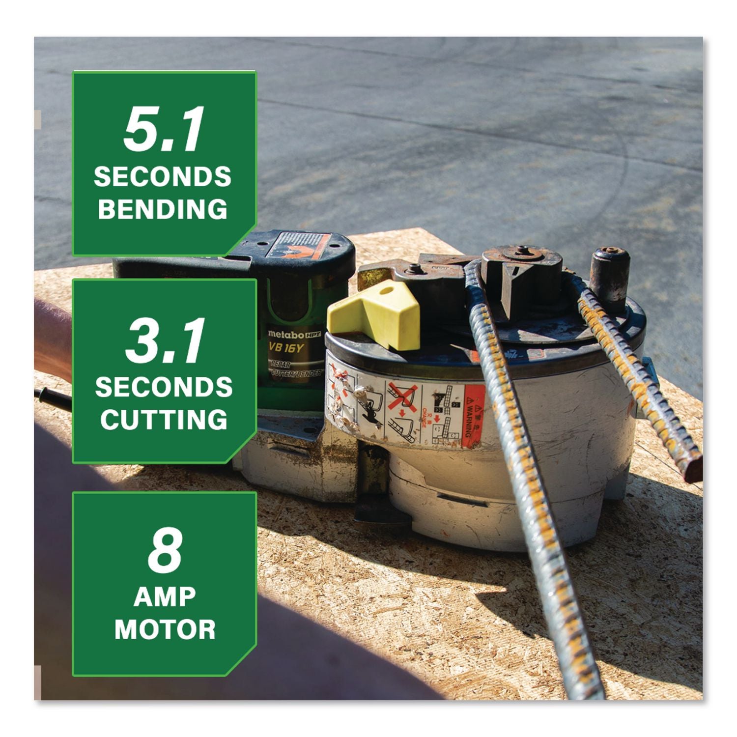 8 Amp Variable Speed Portable Rebar Cutter And Bender