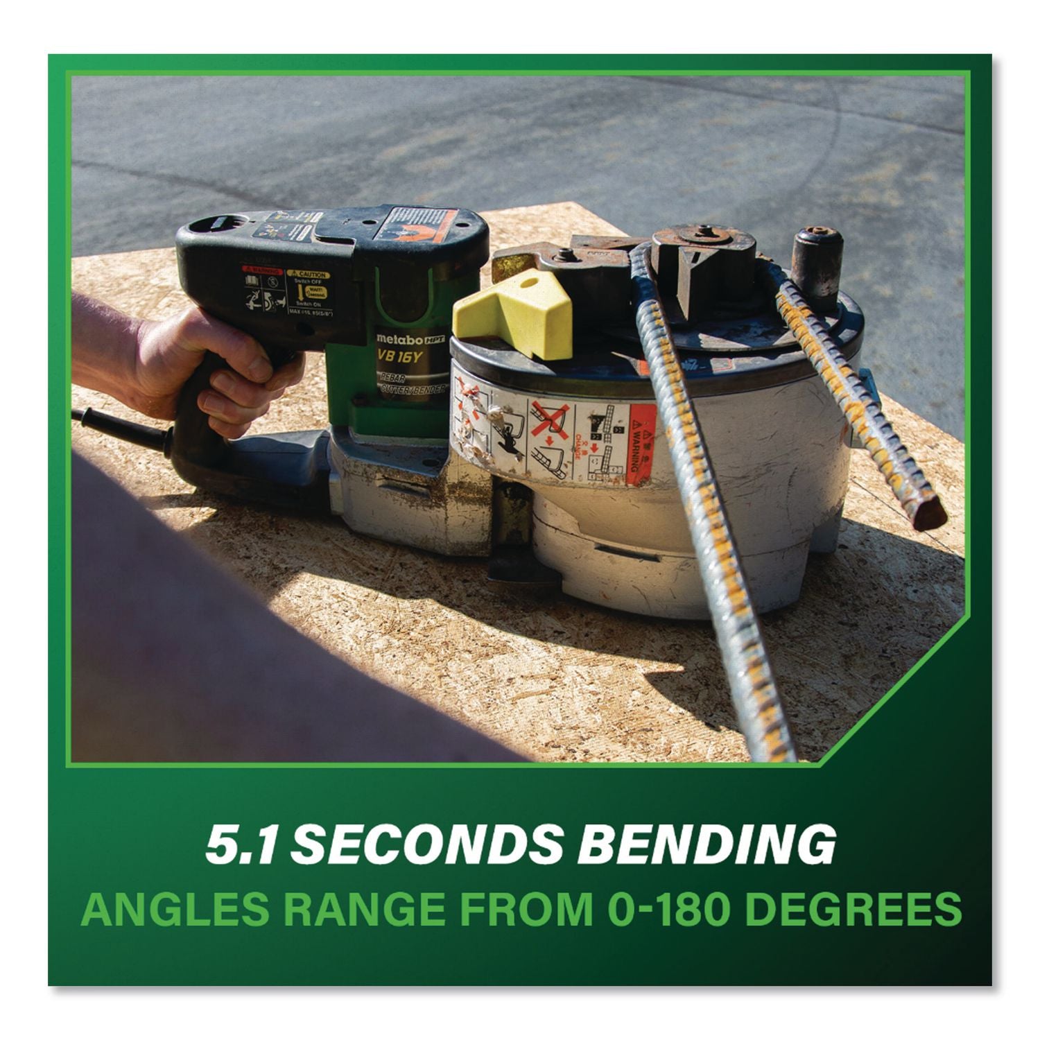 8 Amp Variable Speed Portable Rebar Cutter And Bender