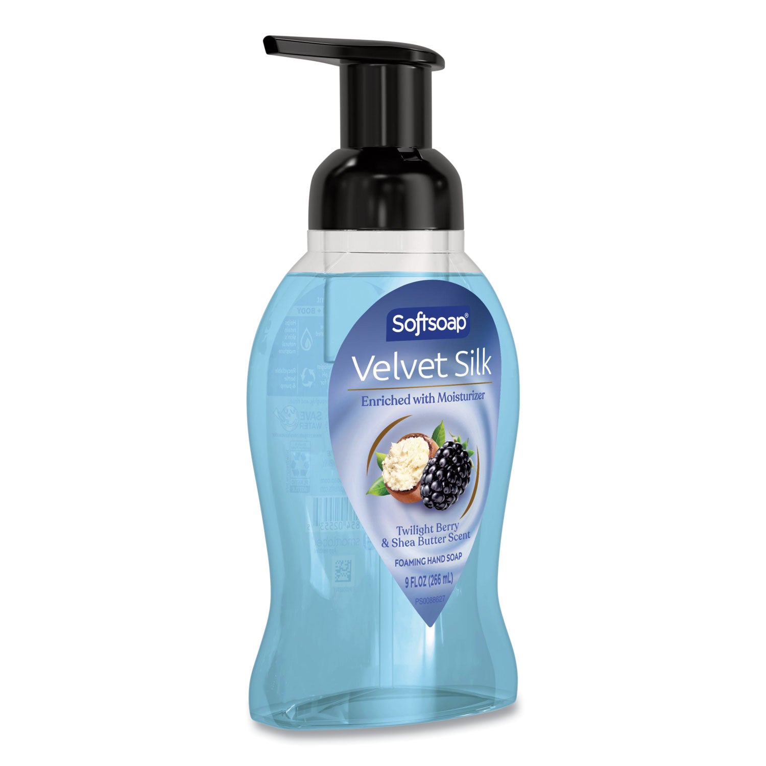 Velvet Silk Foaming Liquid Hand Soap, Twilight Berry And Shea Butter, 9 Oz, 6/Carton
