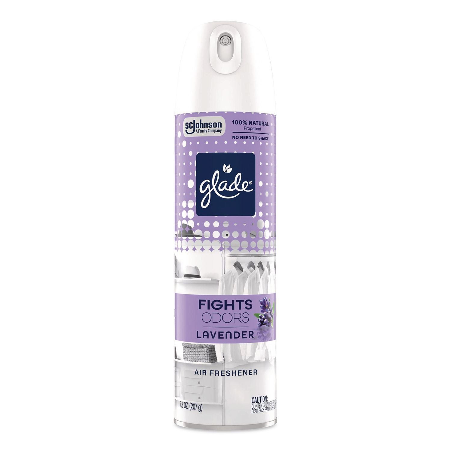 Air Freshener, Lavender, 7.3 Oz Aerosol Spray, 6/Carton