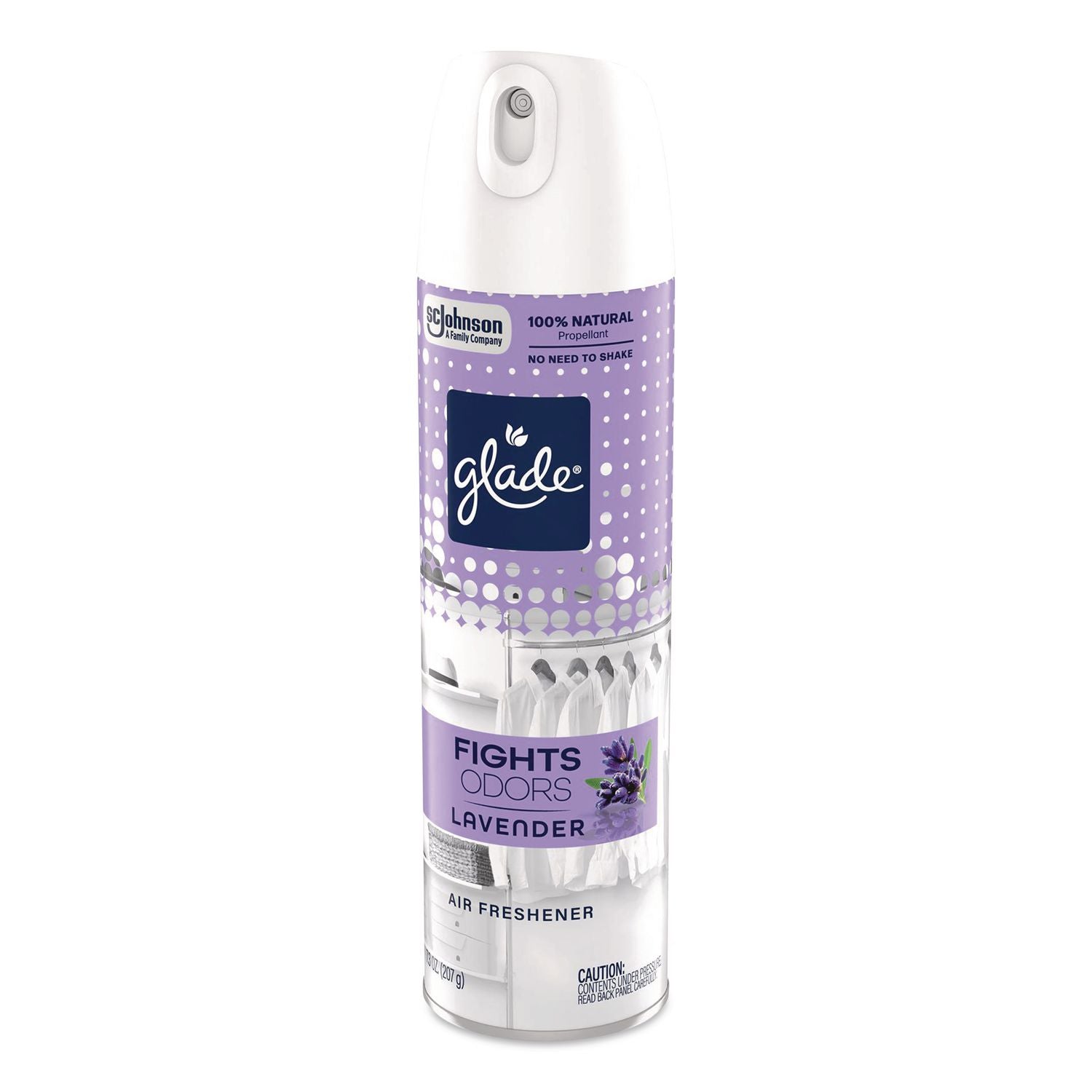 Air Freshener, Lavender, 7.3 Oz Aerosol Spray, 6/Carton