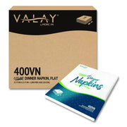 Valay Airlaid Flat Dinner Napkin, 1-Ply, 15.75 X 15.75, White, 100/Pack, 10 Packs/Carton
