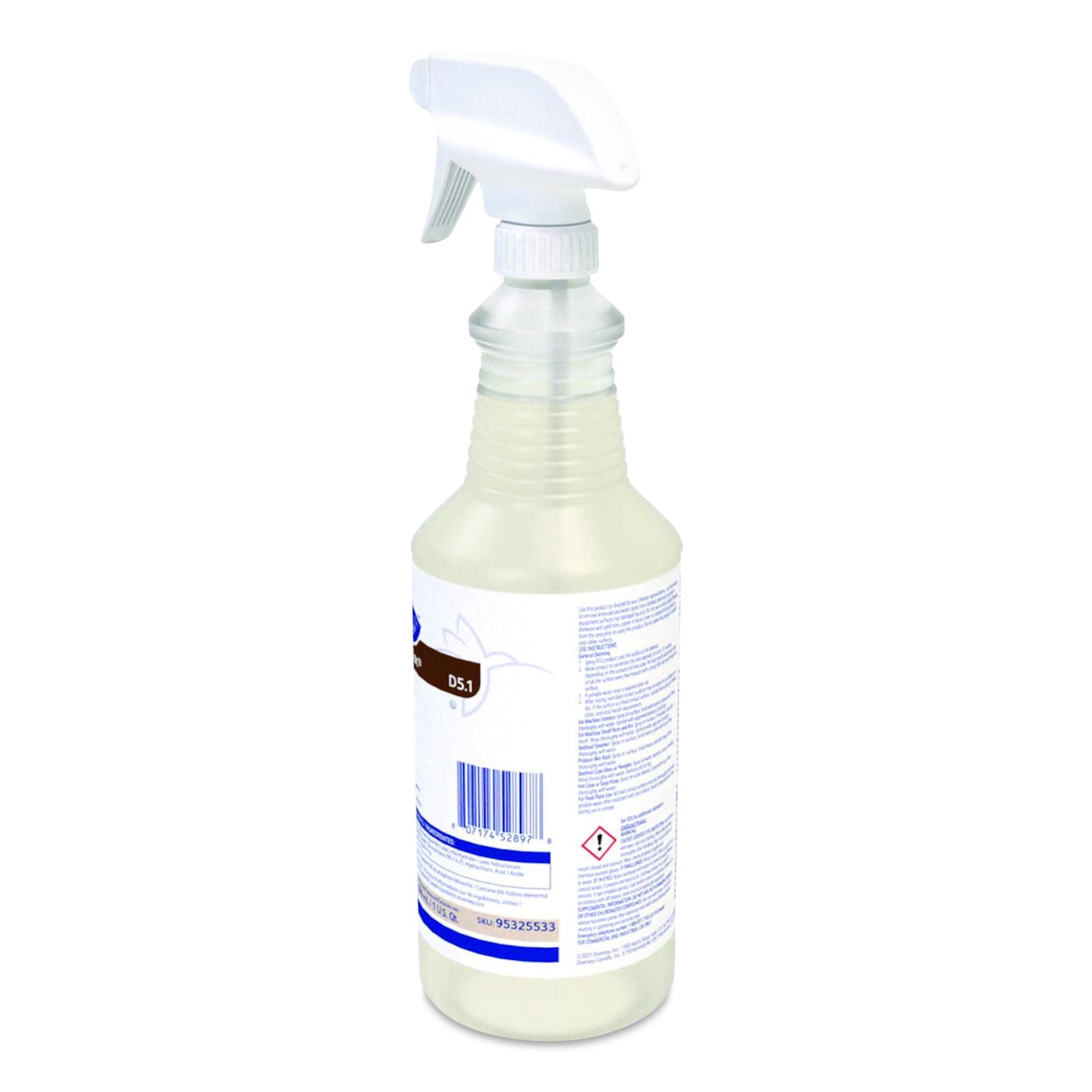 Suma Dilac Descaler D5.1, 32 Oz Spray Bottle, 12/Carton