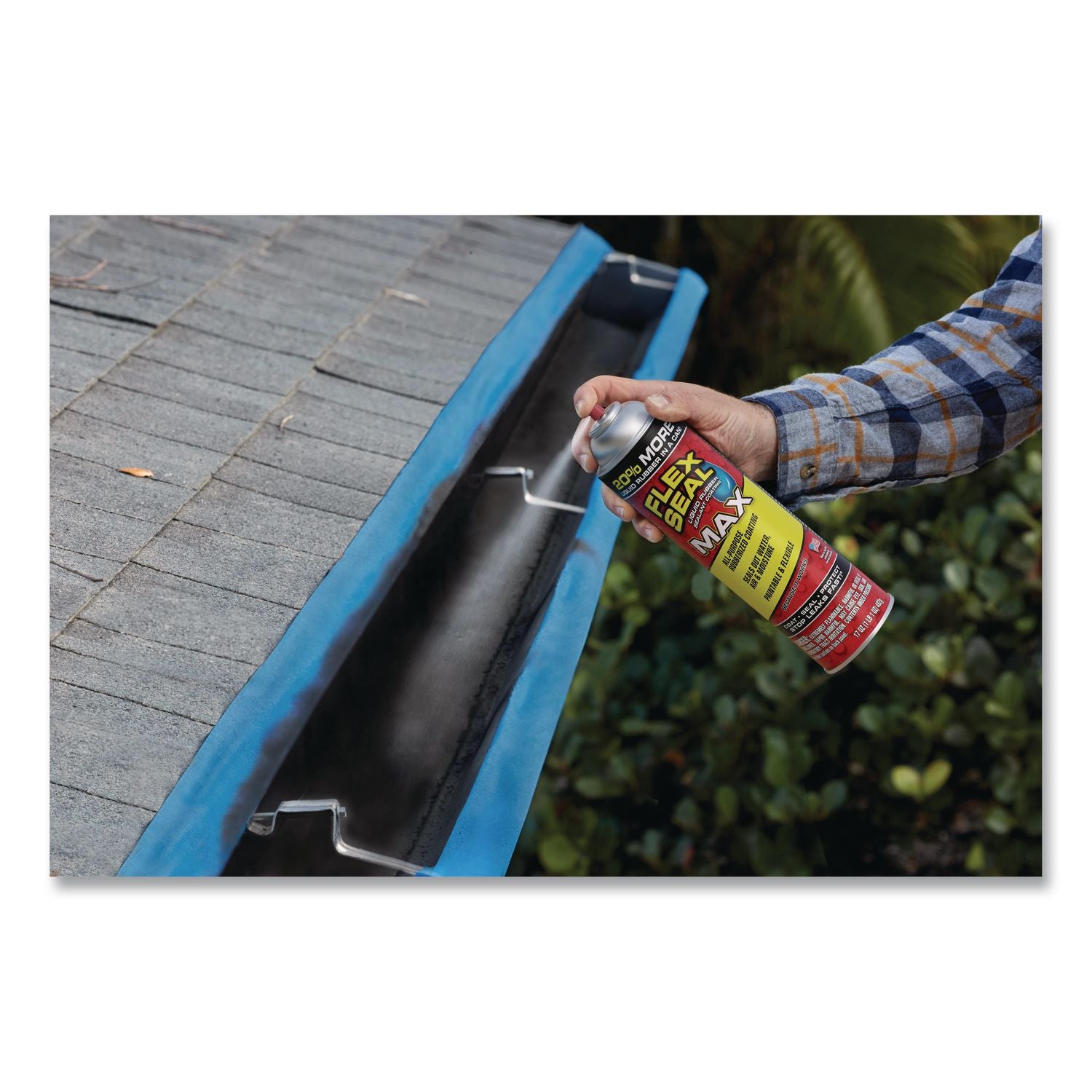 Flex Seal Liquid Rubber Sealant Coating Aerosol, 2 Oz Aerosol Can, Dries Black, 12/Carton
