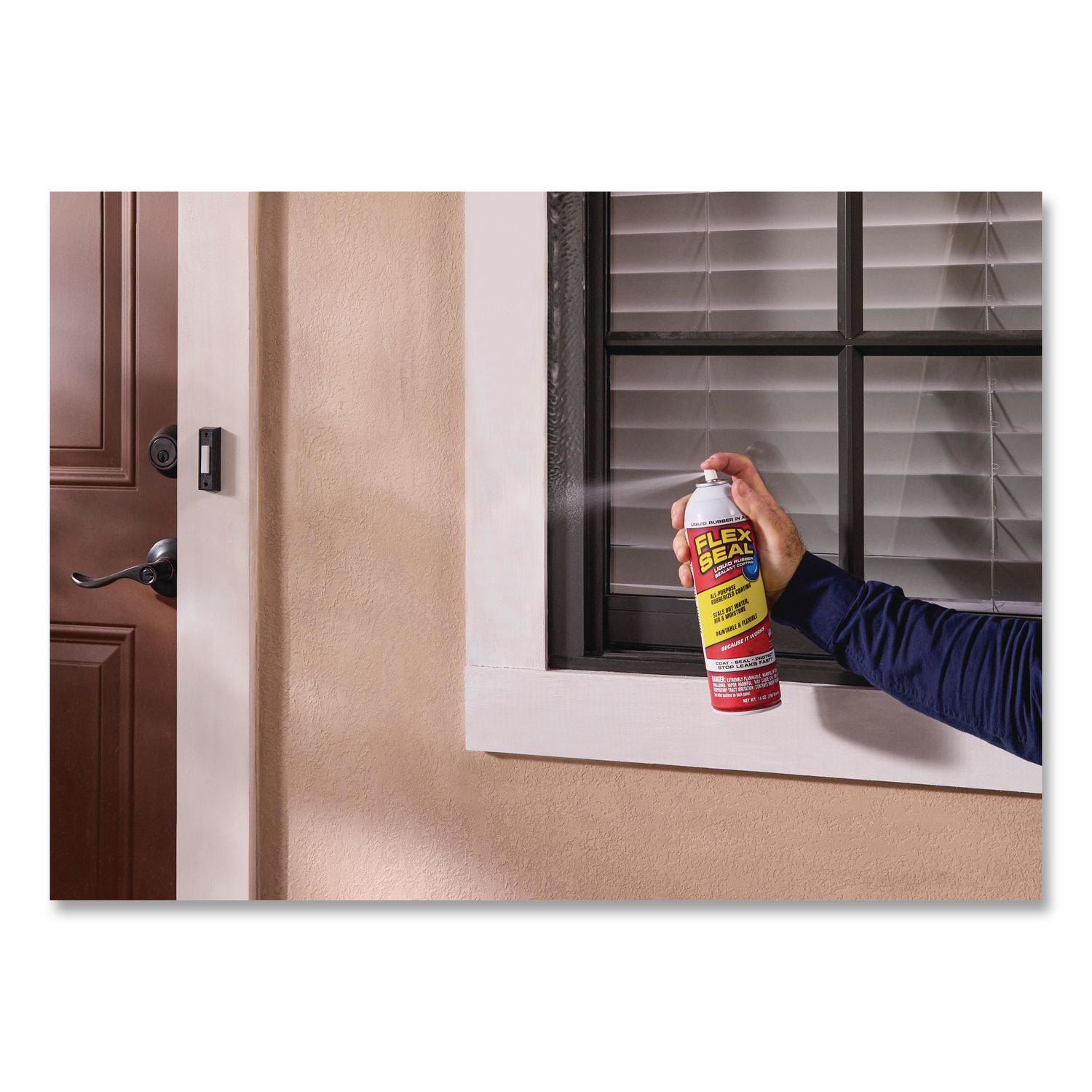 Flex Seal Liquid Rubber Sealant Coating MAX Aerosol, 17 Oz Aerosol Can, Dries Clear, 4/Carton