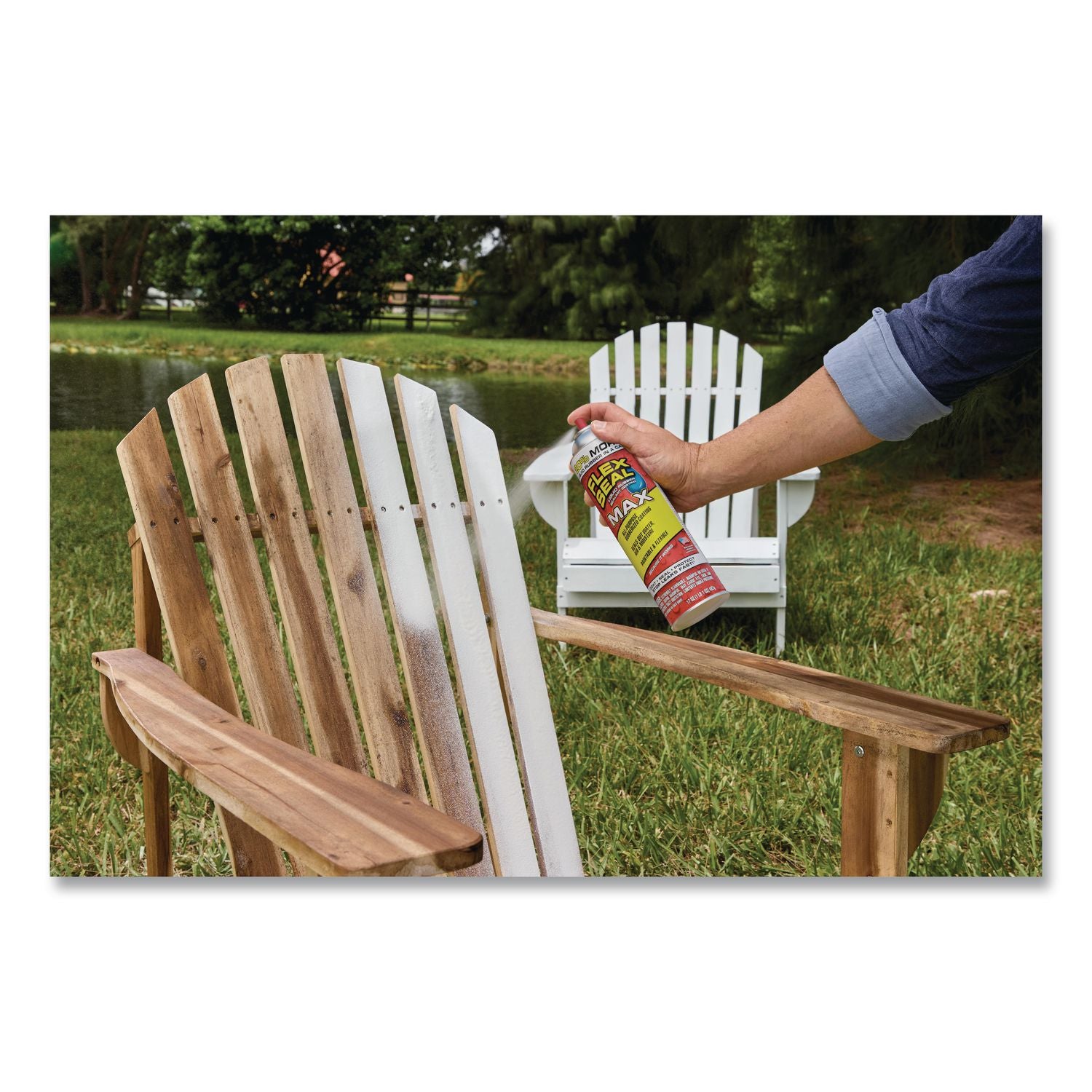 Flex Seal Liquid Rubber Sealant Coating MAX Aerosol, 17 Oz Aerosol Can, Dries White, 4/Carton