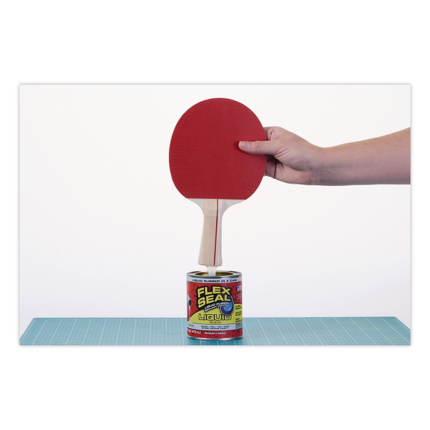 Flex Seal Liquid Rubber Sealant Coating Liquid, 16 Oz Can, Dries Clear, 6/Carton