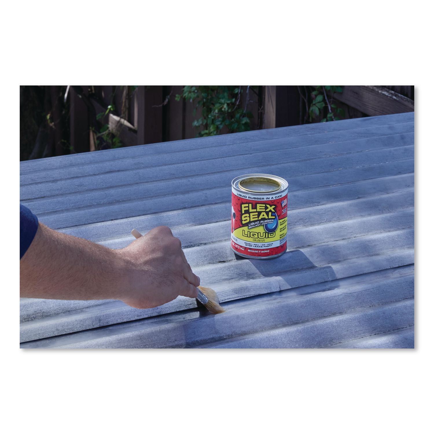 Flex Seal Liquid Rubber Sealant Coating Liquid, 16 Oz Can, Dries Clear, 6/Carton
