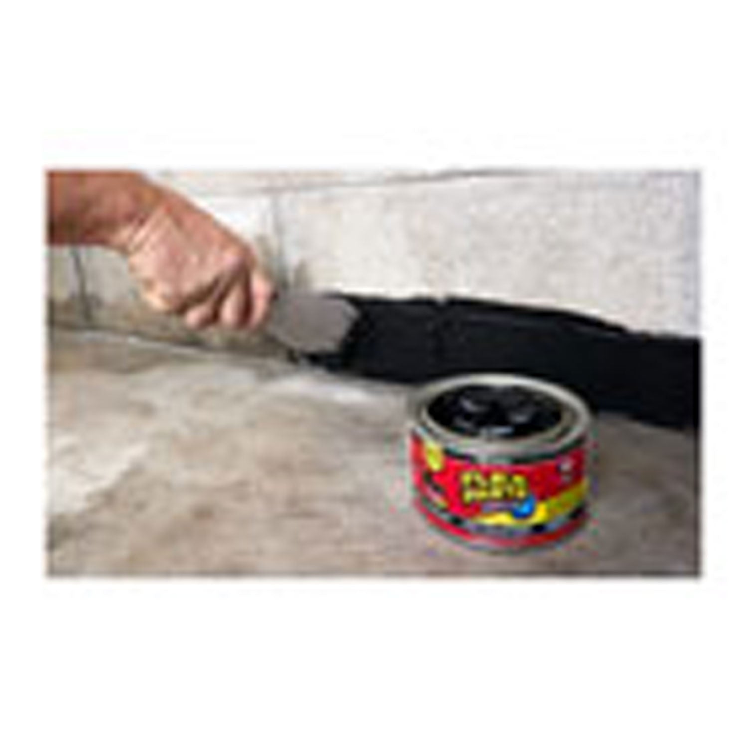 Flex Paste Super Thick Rubberized Paste, 1 Lb Can, Dries Black, 4/Carton