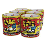 Flex Tape Removable Rubberized Waterproof Flood Protection Tape, 3.75" X 20 Ft, Yellow, 6/Carton