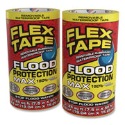 Flex Tape Removable Rubberized Waterproof Flood Protection Tape, 7.5" X 50 Ft, Yellow, 2/Carton