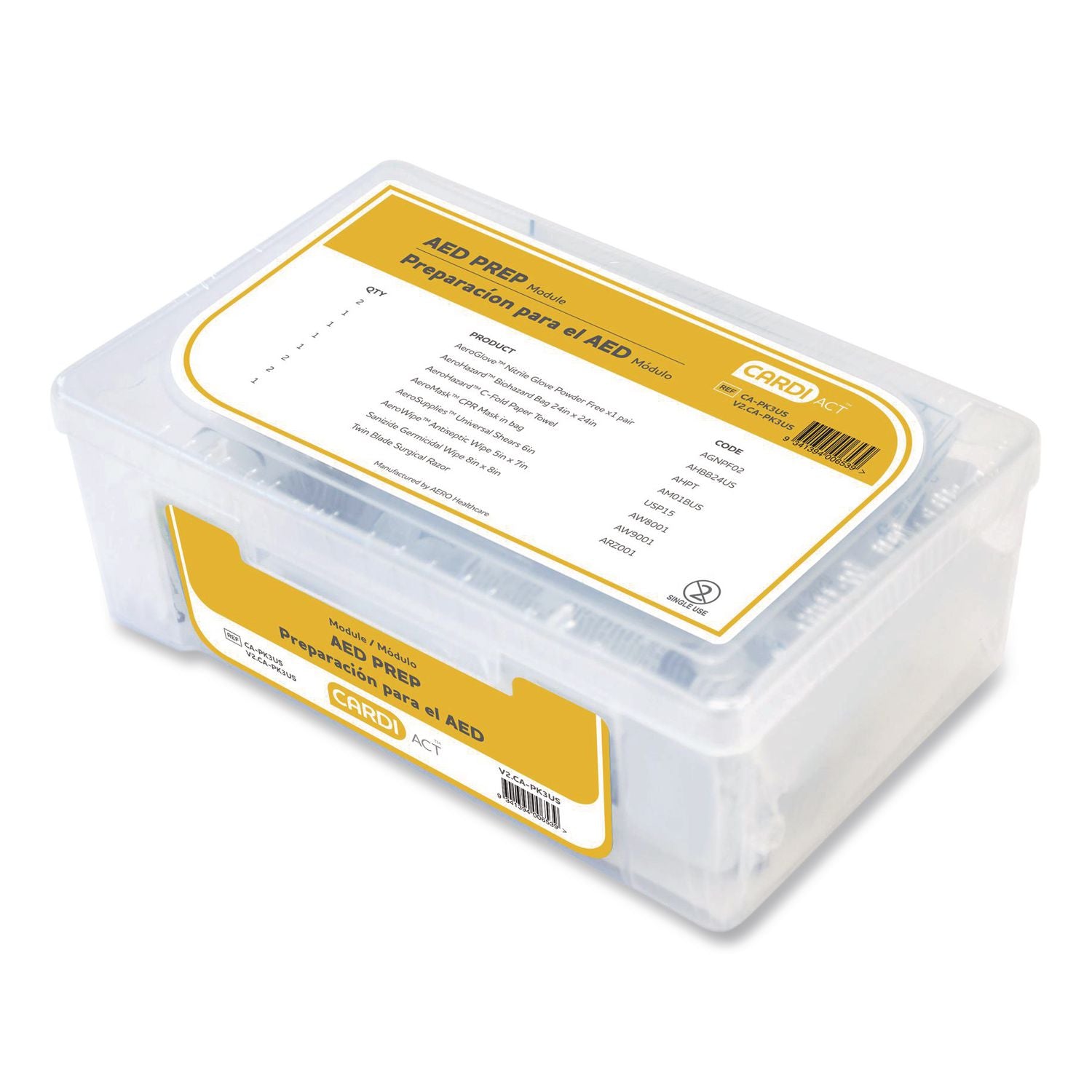 LIFEPAK CR2 Fully-Automatic, USB, English Handle, Alarmed Cabinet