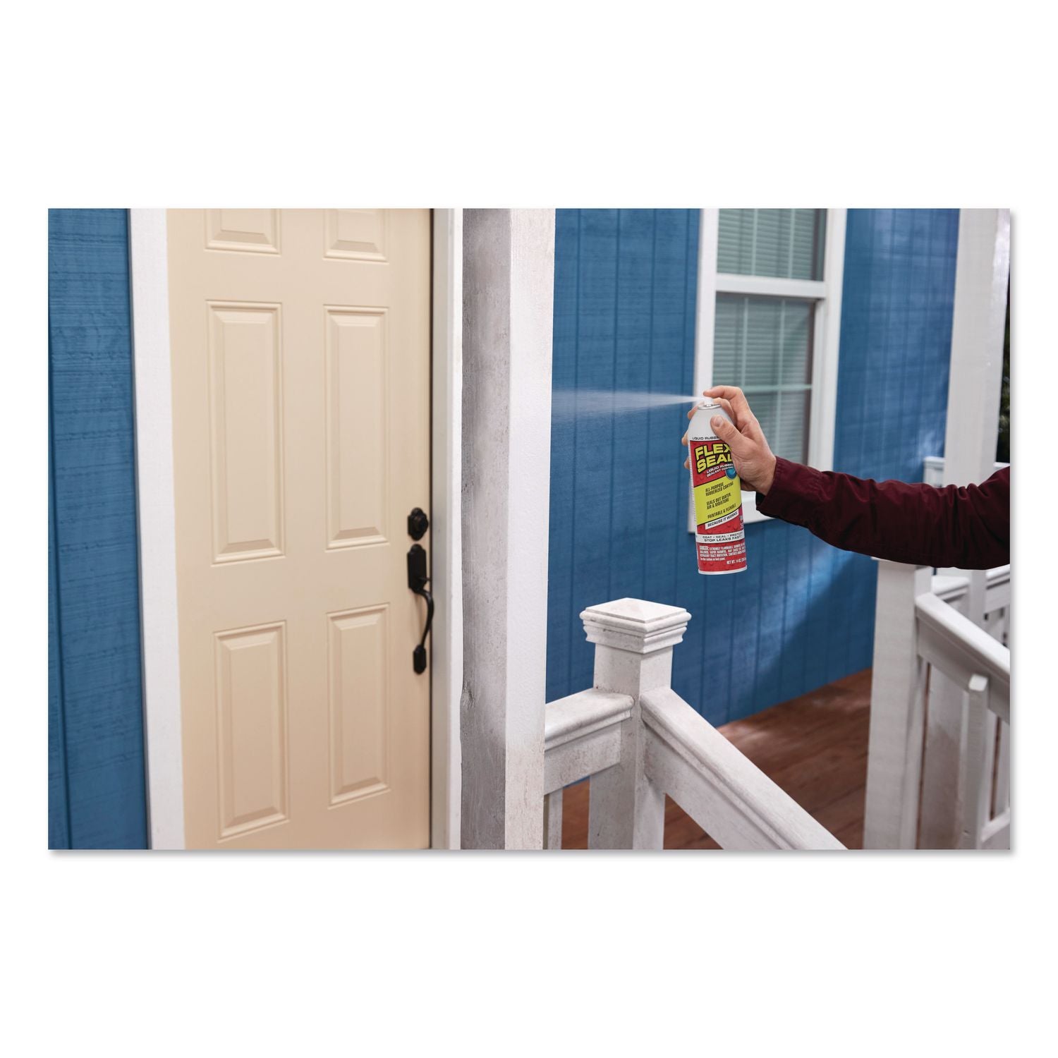 Flex Seal Liquid Rubber Sealant Coating Aerosol, 14 Oz Aerosol Can, Dries White, 6/Carton