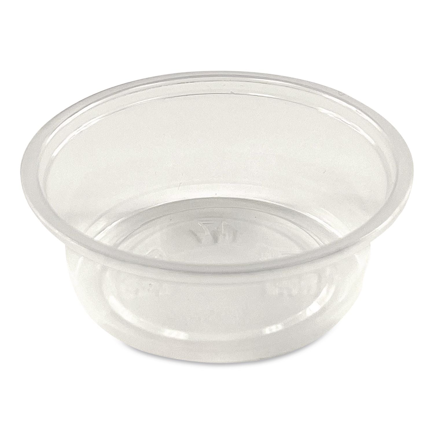 Portion Cups, 1.5 Oz, Clear, 100/Pack, 25 Packs/Carton