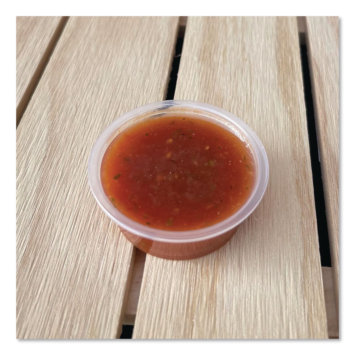 Portion Cups, 1.5 Oz, Clear, 100/Pack, 25 Packs/Carton