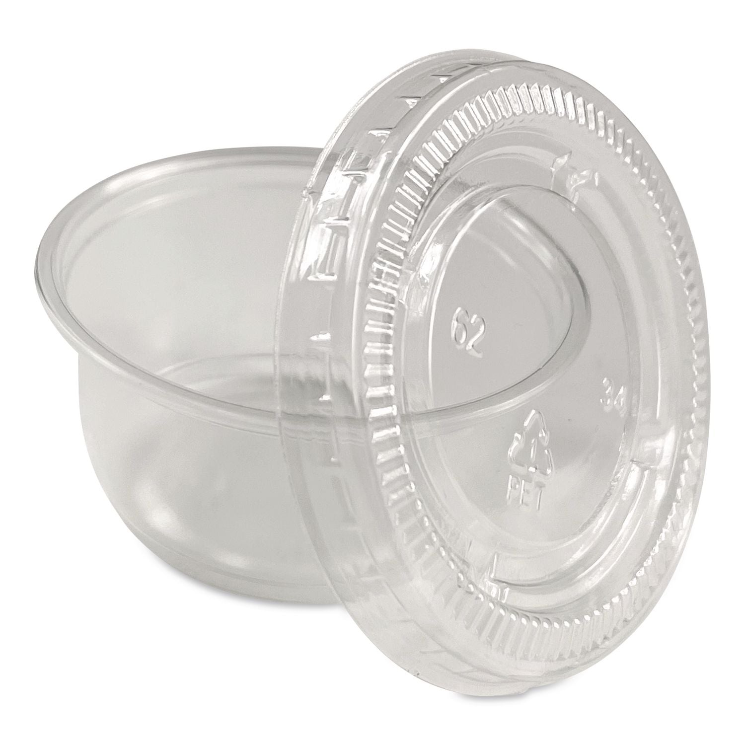 Portion Cups, 2 Oz, Clear, 100/Pack, 25 Packs/Carton