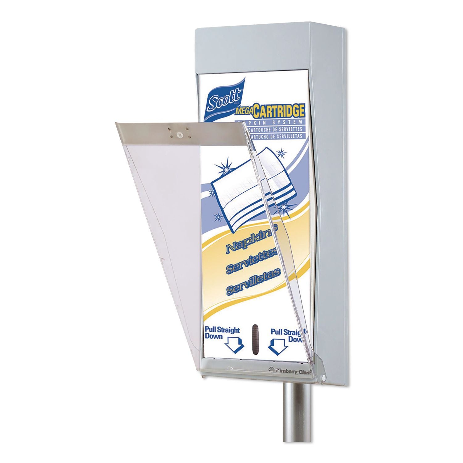 Megacartridge Protective Door, 8 X 19 X 1.4, Clear