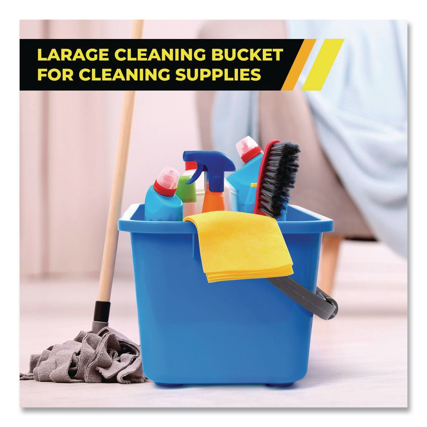 Window And General Cleaning Bucket, 3 Gal, Blue, 12/Carton