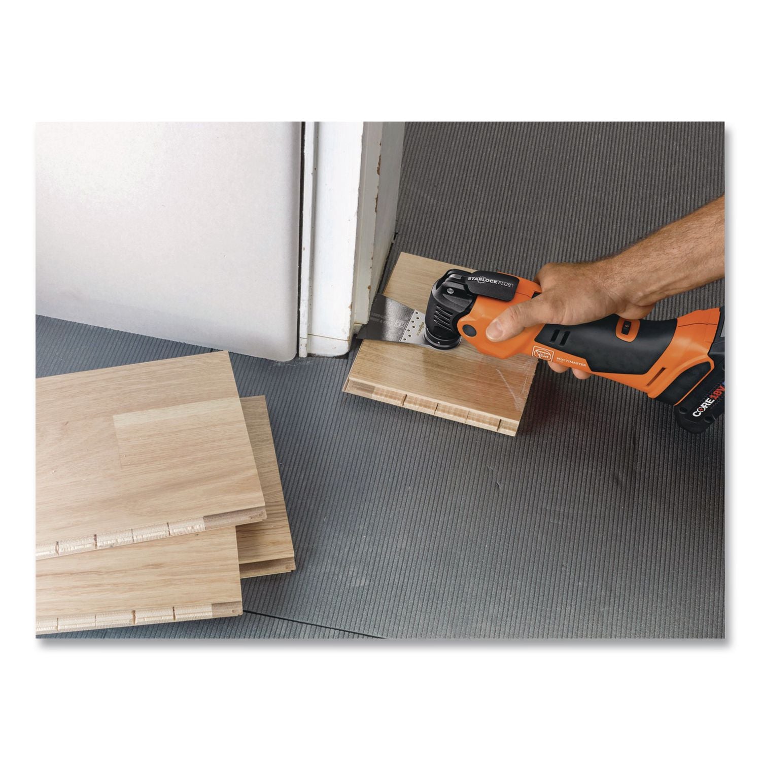 MULTIMASTER AMM 500 AS 2 Ah Cordless Oscillating Multi-Tool Kit, Variable Speed, With 12 Pieces