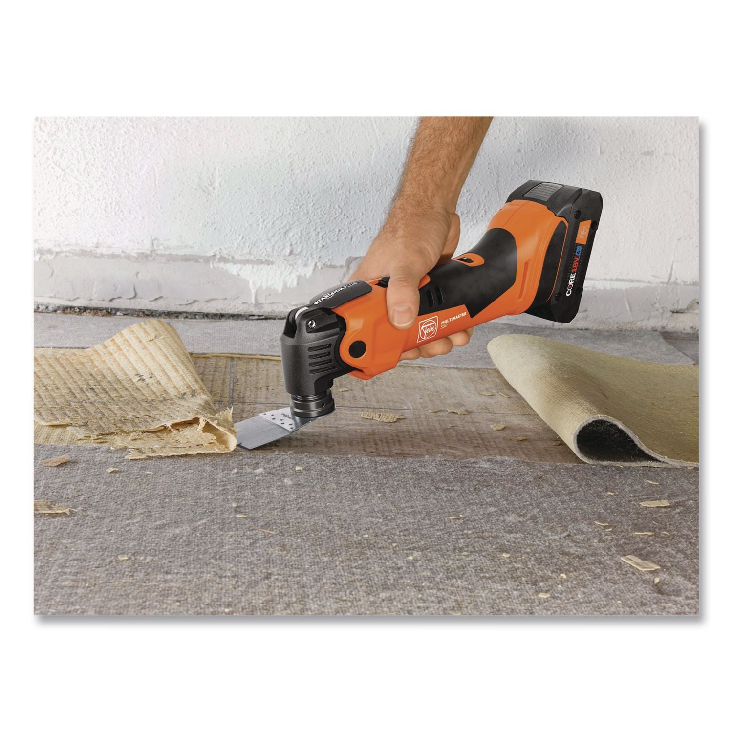 MULTIMASTER AMM 500 AS 2 Ah Cordless Oscillating Multi-Tool Kit, Variable Speed, With 12 Pieces