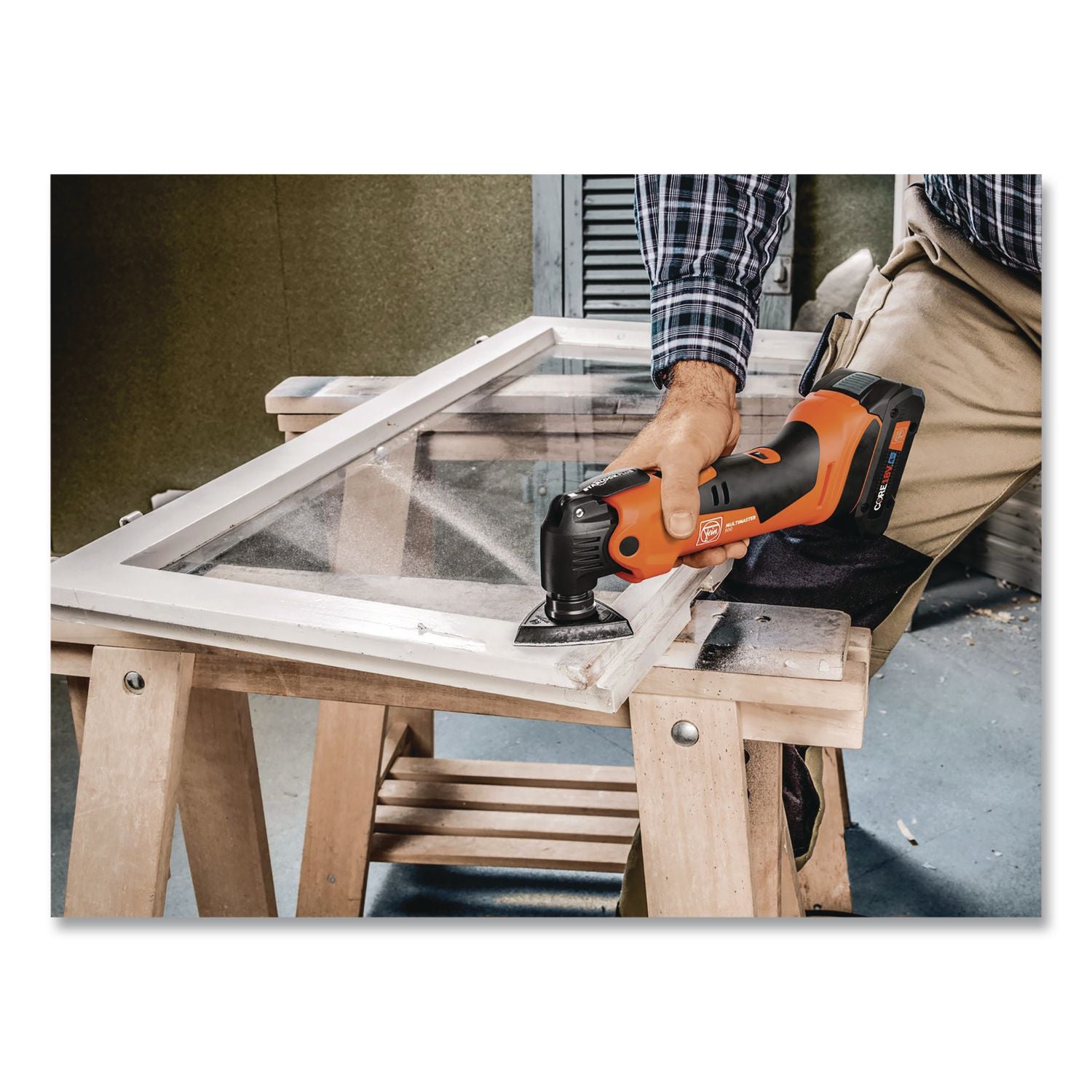MULTIMASTER AMM 500 AS 4 Ah Cordless Oscillating Multi-Tool Kit, Variable Speeds, With 12 Pieces