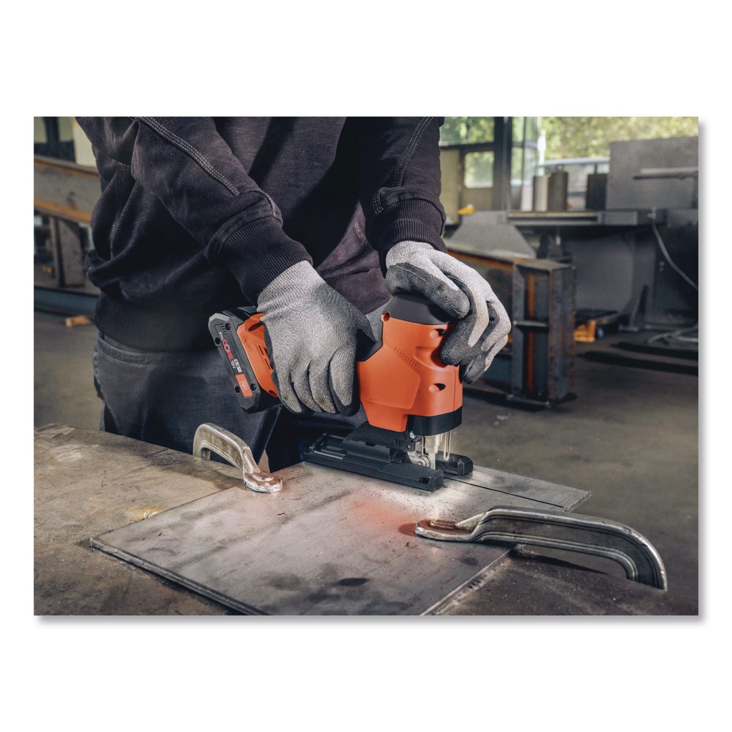 18V F-IRON Jig 26 AS Cordless Jigsaw Kit For Metal/Wood With 2 Batteries (4 Ah), 3, 000 SPM, -45 To +45 Degree Bevel Range
